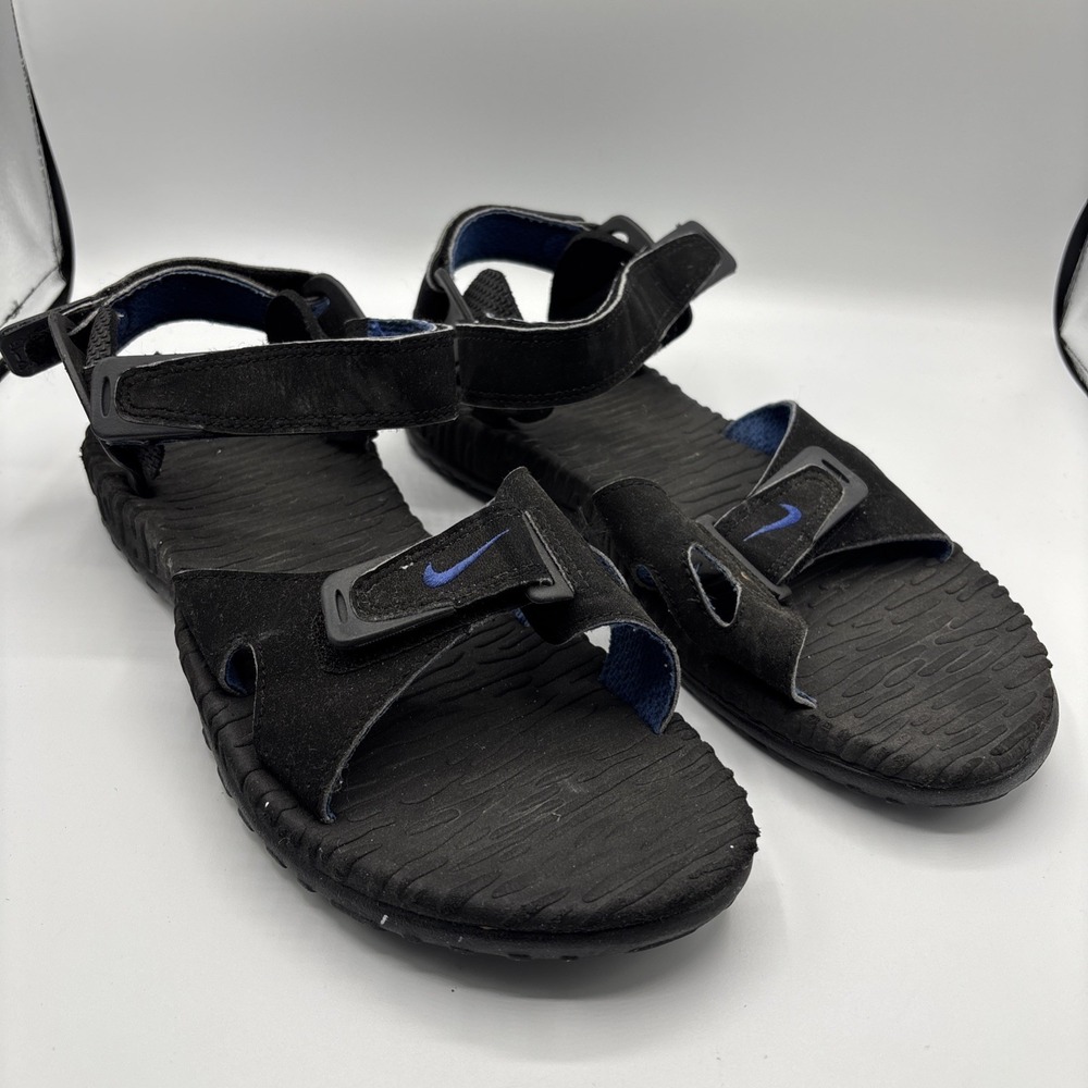 Vintage 90s Nike ACG Air Deschutz II Sandals Black Blue 190027-400 Sz 12